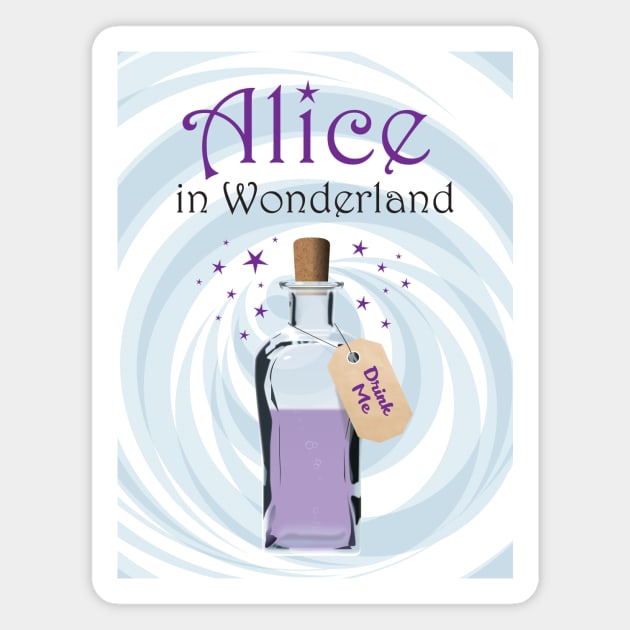 Alice in Wonderland - Alternative Movie Poster Magnet by MoviePosterBoy